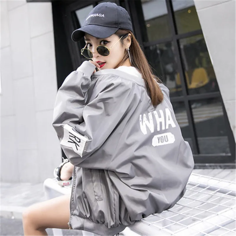 2021 new Spring Autumn Harajuku Style Baseball Uniforms Coats Korean Style Loose BF Women's Jacket b524
2021 new Spring Autumn Harajuku Style Baseball Uniforms Coats Korean Style Loose BF Women's Jacket b524