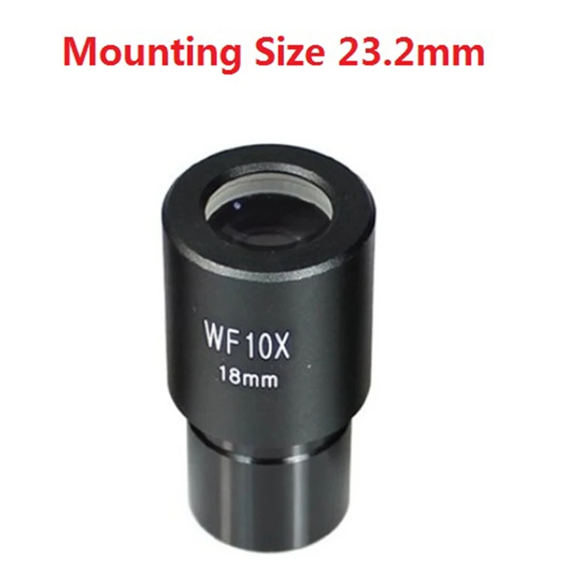 2PCS WF10X/18mm Wide Angle Biological Microscope Eyepiece Lens Compound with Mounting Size 23.2mm 
2PCS WF10X/18mm Wide Angle Biological Microscope Eyepiece Lens Compound with Mounting Size 23.2mm