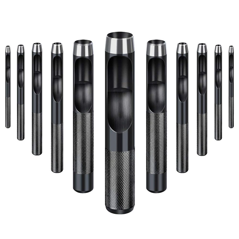 11Pcs Round Hole Punch Set For Watch Band, Leather, Gasket Belt, Fabric, Canvas Clothes, Eyelet(1-10Mm) Round Hollow Hole Punch
11Pcs Round Hole Punch Set For Watch Band, Leather, Gasket Belt, Fabric, Canvas Clothes, Eyelet(1-10Mm) Round Hollow Hole Punch
