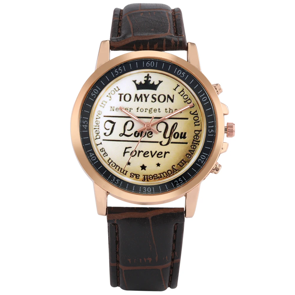 To My Son Quartz Watch Male Clock Luminous Wristwatch Leather Band Men Watches Customized Logo Kids Birthday Gift Dropship 2020
To My Son Quartz Watch Male Clock Luminous Wristwatch Leather Band Men Watches Customized Logo Kids Birthday Gift Dropship 2020