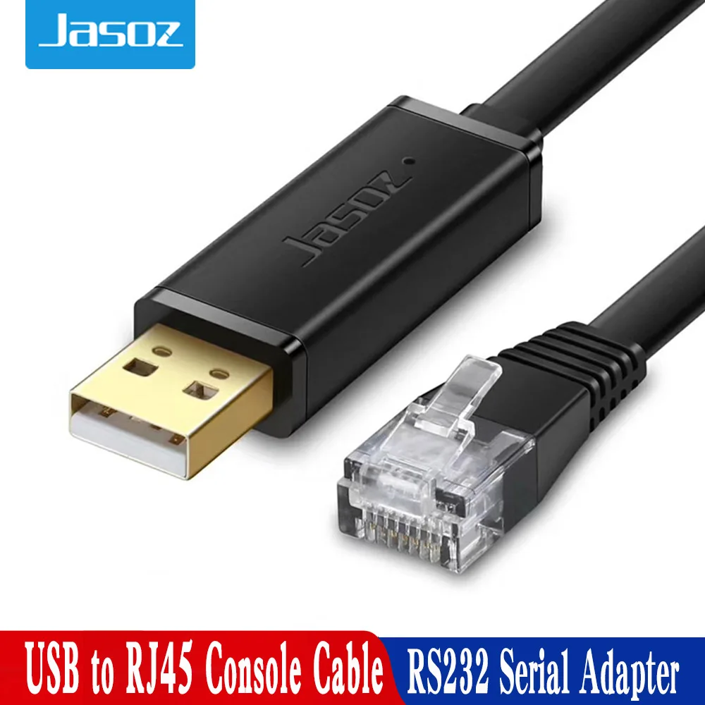 Консольный кабель Jasoz USB к RJ45 последовательный адаптер RS232 для маршрутизатора Cisco 1