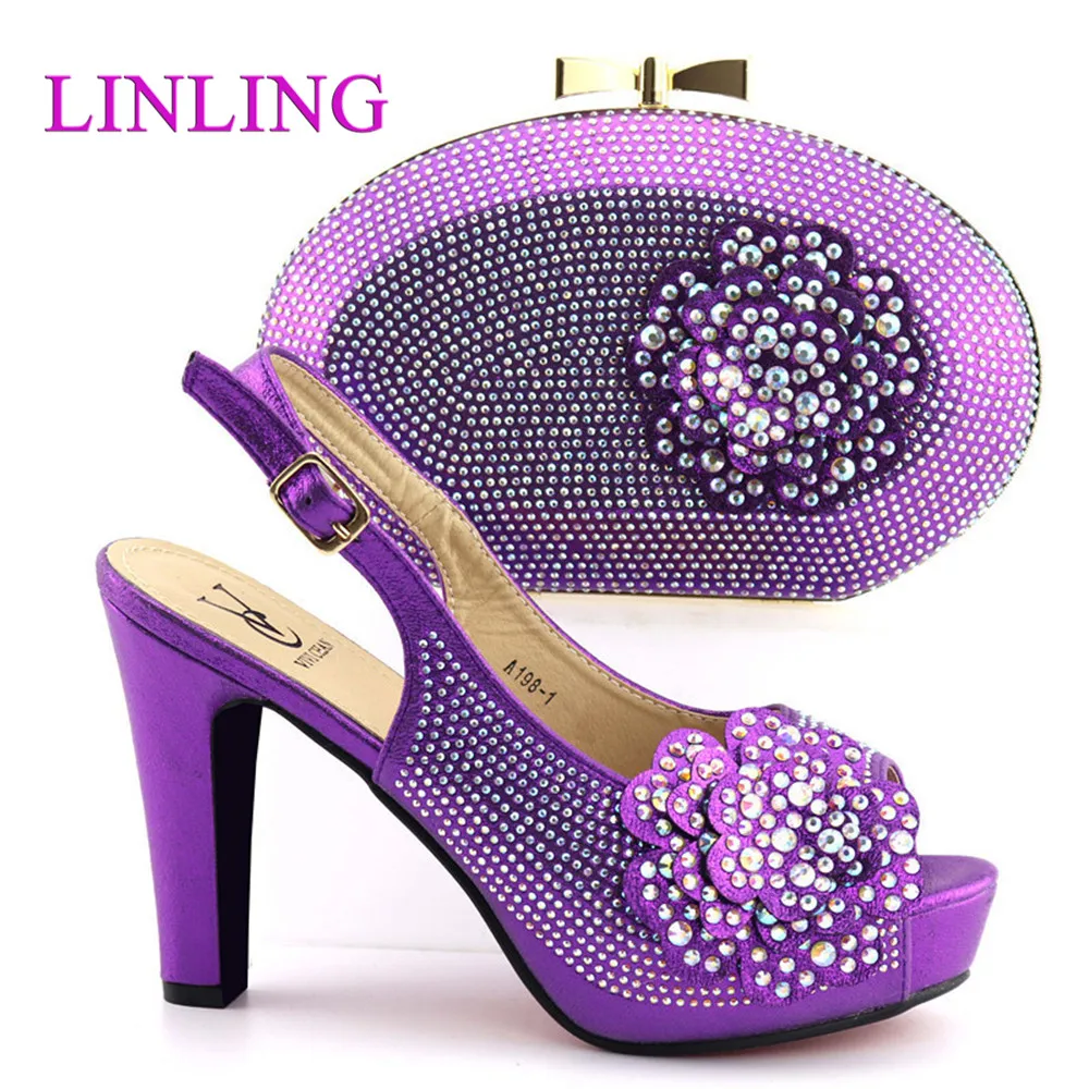 Nigerian Shoes and Matching Bags Set Decorated with Rhinestone Sandals Shoes for Women High Heel Luxury Women Shoes For Party
Nigerian Shoes and Matching Bags Set Decorated with Rhinestone Sandals Shoes for Women High Heel Luxury Women Shoes For Party