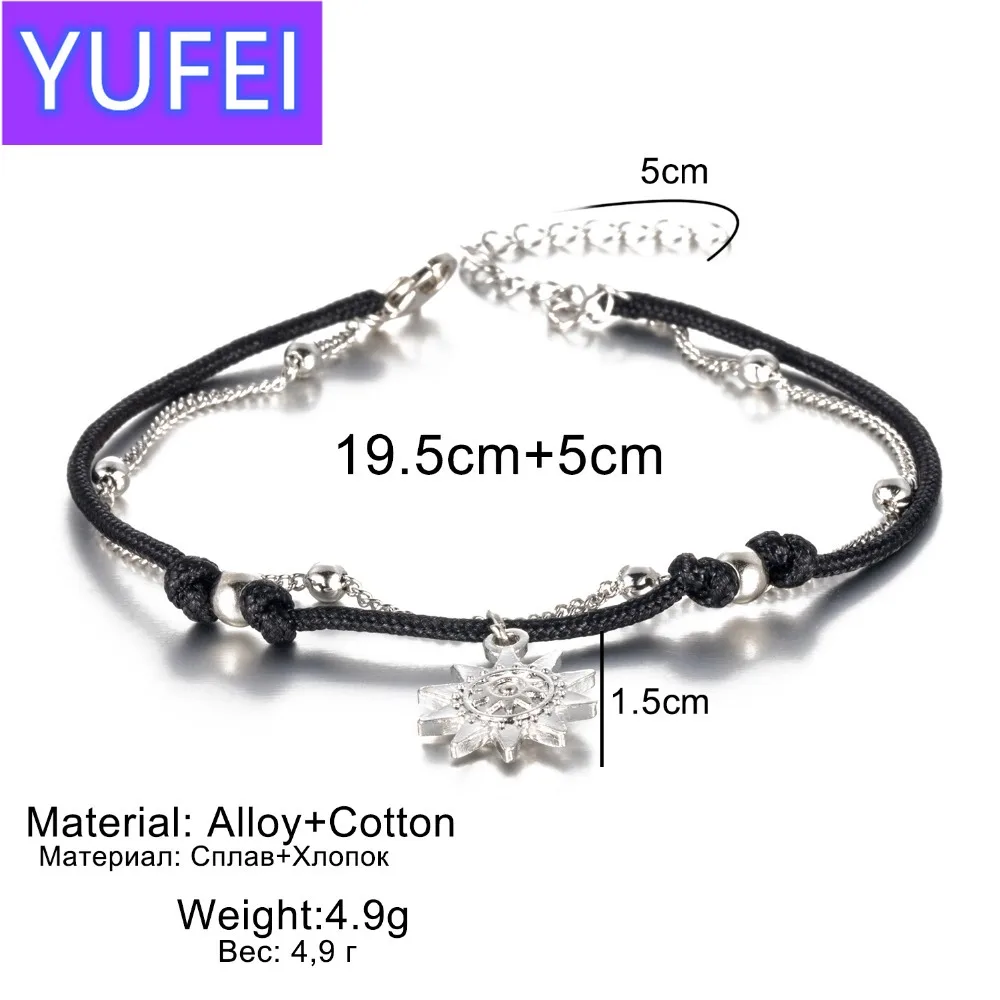 KISSWIFE Vintage Boho Multi Layer Beads Anklets For Women Fashion Sun Pendent Anklet Handmade Chain Foot Party Jewelry
KISSWIFE Vintage Boho Multi Layer Beads Anklets For Women Fashion Sun Pendent Anklet Handmade Chain Foot Party Jewelry