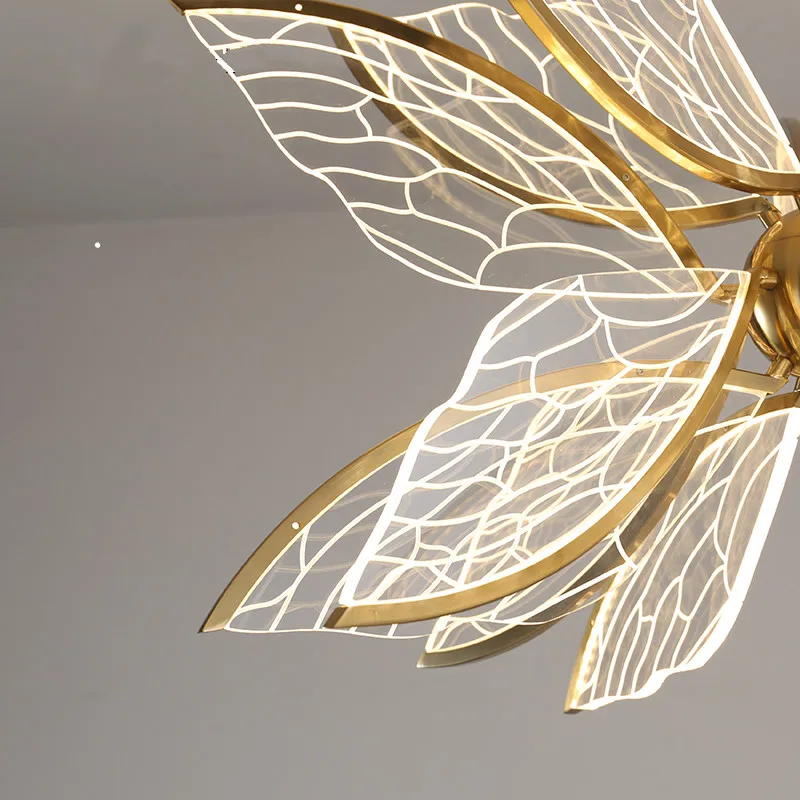 Modern Nordic Butterfly LED Pendant Lamp Bedroom Living Room Kitchen Decor Creative Lights Golden Transparent Acrylic Chandelier
Modern Nordic Butterfly LED Pendant Lamp Bedroom Living Room Kitchen Decor Creative Lights Golden Transparent Acrylic Chandelier
