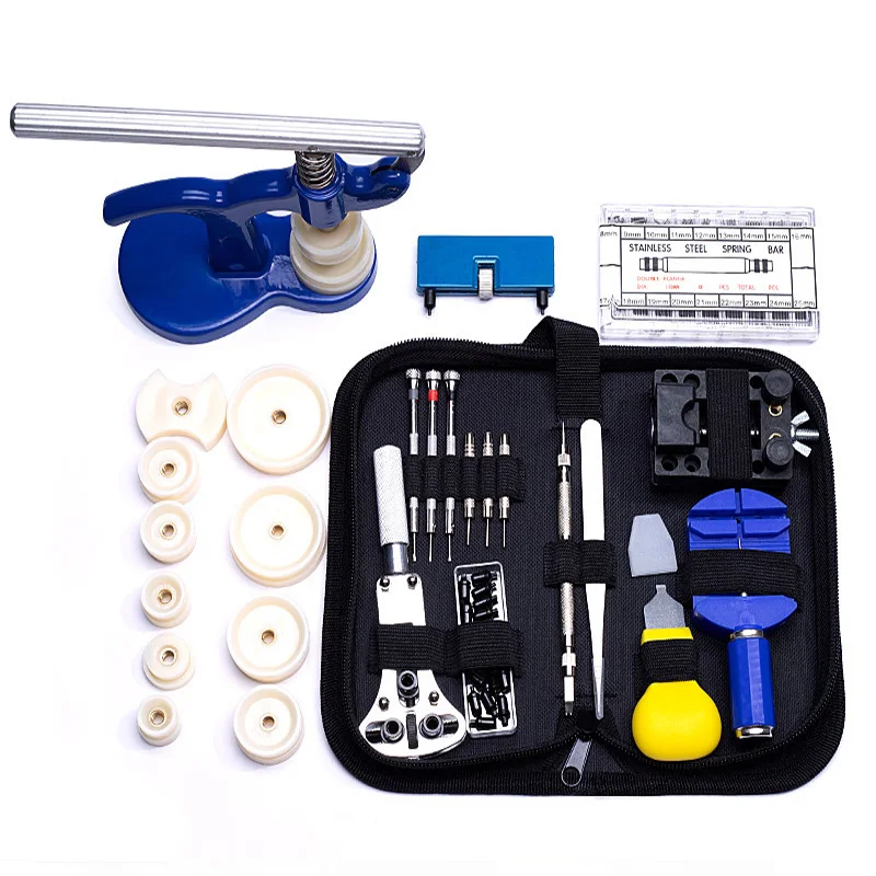 406pcs Watch Tools Watch Opener Remover Spring Bar Repair Pry Screwdriver Clock Hand Repair Tool Kit Watchmaker Tools
406pcs Watch Tools Watch Opener Remover Spring Bar Repair Pry Screwdriver Clock Hand Repair Tool Kit Watchmaker Tools