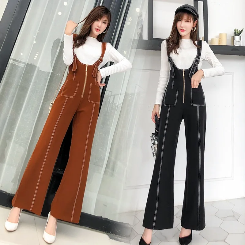 INS Super Hot Suspender Pants Women's Autumn Clothing 2021 New Korean Style High Waist Jumpsuit Drooping Wide Leg Pants Long
INS Super Hot Suspender Pants Women's Autumn Clothing 2021 New Korean Style High Waist Jumpsuit Drooping Wide Leg Pants Long