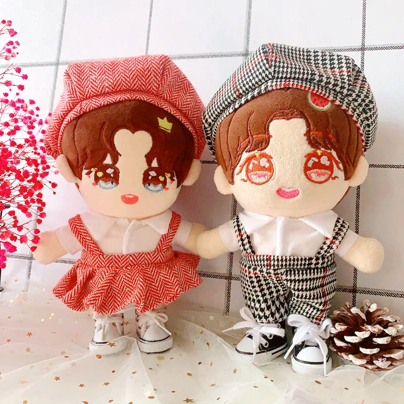 20cm Baby Doll Outfit Plush Doll's Clothes Suit Doll College Wind Couple Carry Pants Skirt Suit Star Doll Dress Up 
20cm Baby Doll Outfit Plush Doll's Clothes Suit Doll College Wind Couple Carry Pants Skirt Suit Star Doll Dress Up