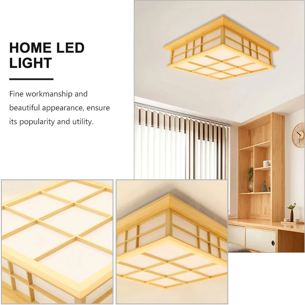 1Pc Japanese Style Ceiling Light Creative Wooden LED Light Decorative Light 
1Pc Japanese Style Ceiling Light Creative Wooden LED Light Decorative Light