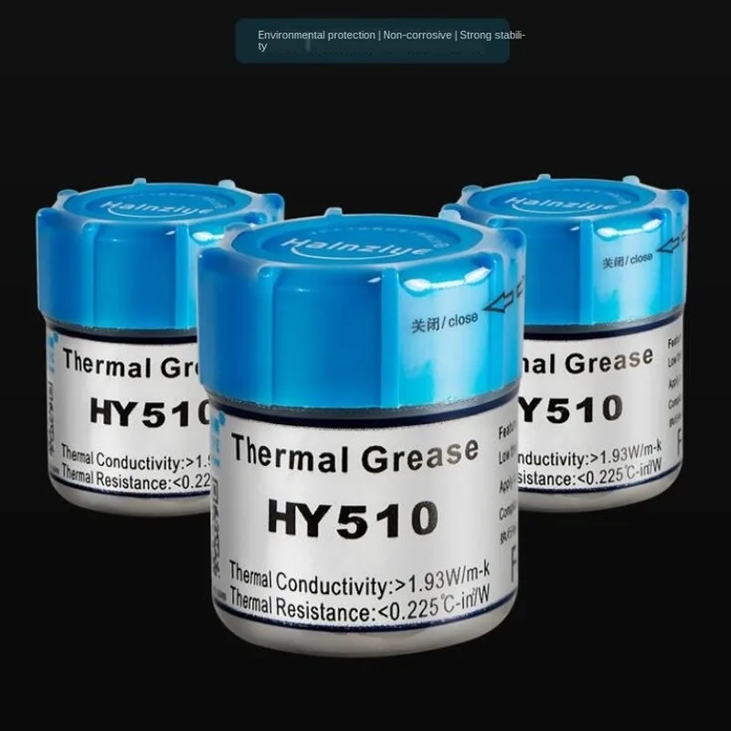

HY510 10g Grey Silicone Compound Thermal Paste Conductive Grease Heatsink For CPU GPU Chipset notebook Cooling with scraper
