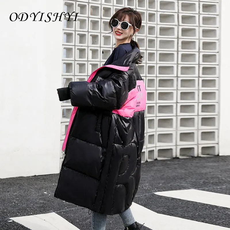 White Duck Down Jacket 2020 Women Thick Winter Coats Parka Mid Long Loose Overcoat New Fashion Letter Stand Collar Warm Outwear
White Duck Down Jacket 2020 Women Thick Winter Coats Parka Mid Long Loose Overcoat New Fashion Letter Stand Collar Warm Outwear