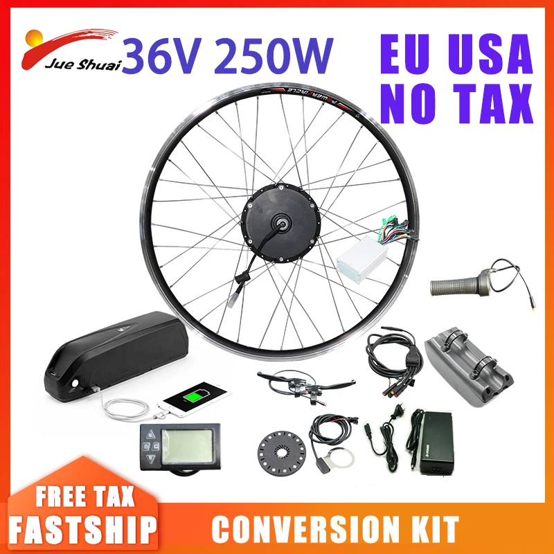 36V Electric Bike Kit 250W 350W 500W with Regenerative braking Ebike Conversion Kit for MTB Bicycle Front or Rear Wheel
36V Electric Bike Kit 250W 350W 500W with Regenerative braking Ebike Conversion Kit for MTB Bicycle Front or Rear Wheel