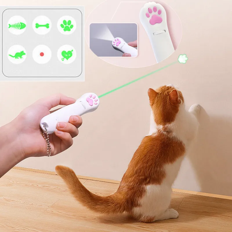 Funny Laser Pet Cat Toy can be as flashlight Red Green 5 Pattern Switch at will Red Green Pointer Light Pen Interactive Toy
Funny Laser Pet Cat Toy can be as flashlight Red Green 5 Pattern Switch at will Red Green Pointer Light Pen Interactive Toy