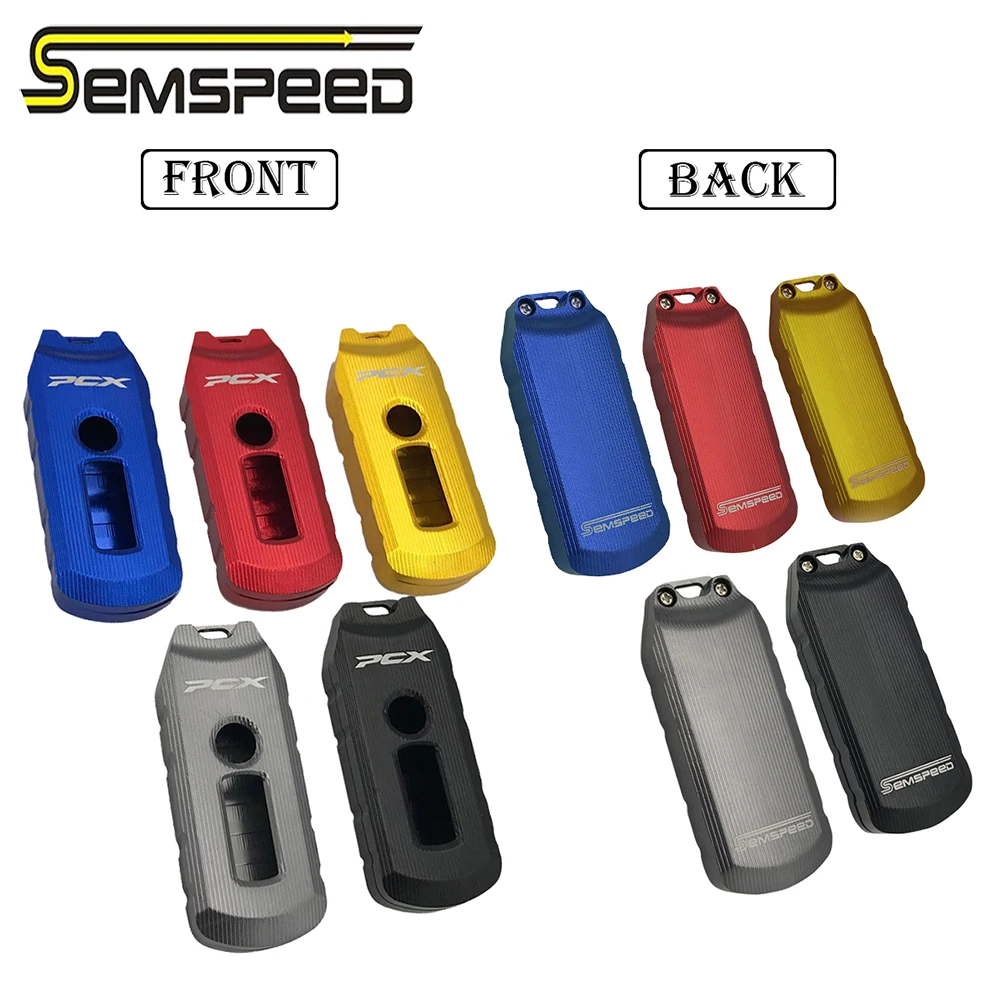 SEMSPEED CNC PCX логотип 3D чехол для ключа дистанционного управления Honda PCX125 PCX150 2016 2018 2019