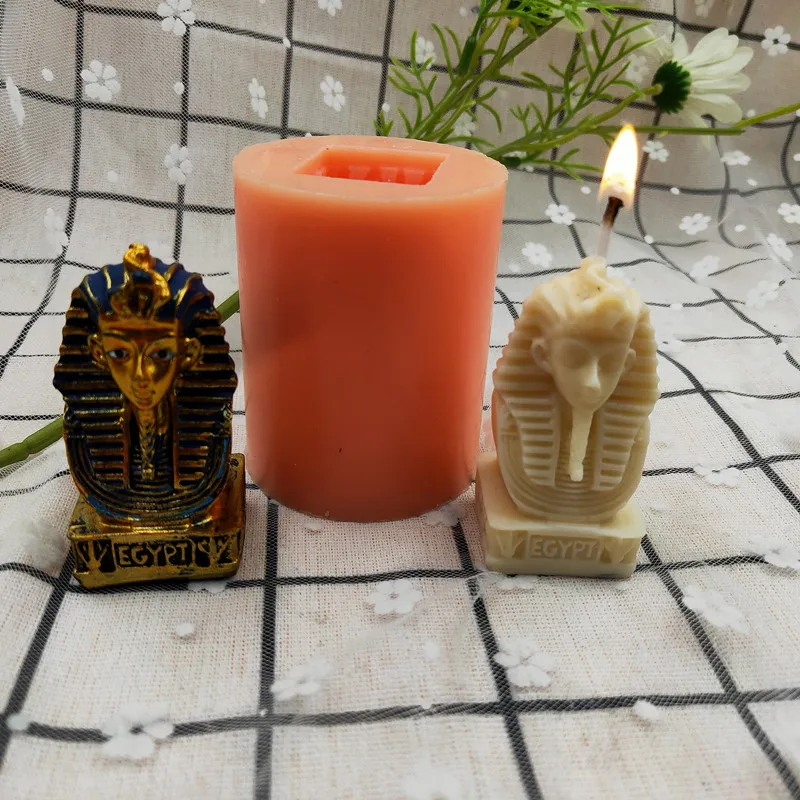 Cleopatra Head Silicone Candle Mold Egyptian Figurine Chocolate Candy Bakeware Moulds
Cleopatra Head Silicone Candle Mold Egyptian Figurine Chocolate Candy Bakeware Moulds
