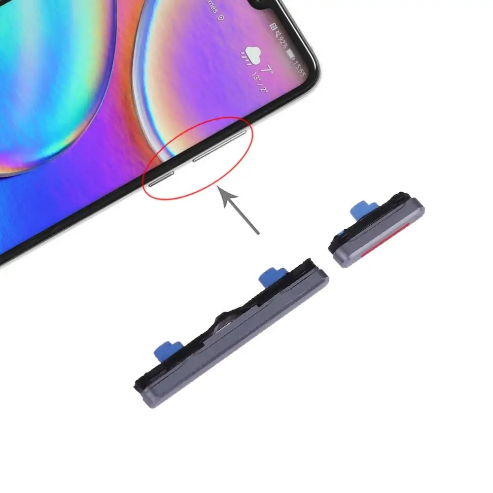 Кнопка питания и кнопка регулировки громкости для Huawei P20 Pro боковые кнопки