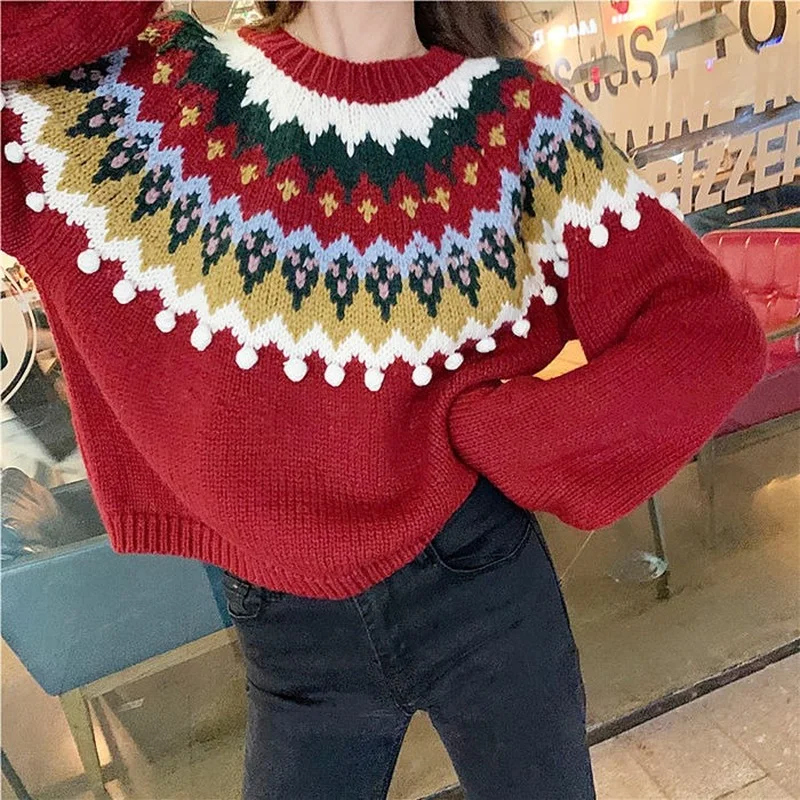2022 Spring And Autumn Fashion New Retro Loose Pullover Long Sleeve Round Neck All-match Sweater Women Foreign Style Casual
2022 Spring And Autumn Fashion New Retro Loose Pullover Long Sleeve Round Neck All-match Sweater Women Foreign Style Casual