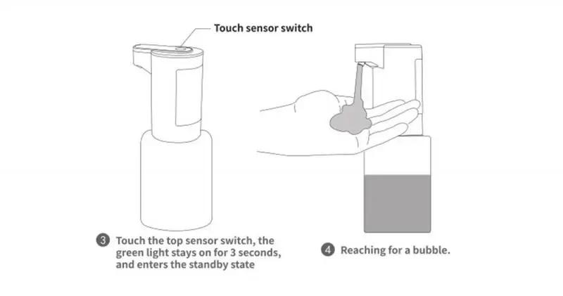 150ml/350ml Intelligent Touchless Automatic Foam Soap Dispenser Liquid Soap Dispenser Kitchen Bathroom-Hand Wash 
150ml/350ml Intelligent Touchless Automatic Foam Soap Dispenser Liquid Soap Dispenser Kitchen Bathroom-Hand Wash