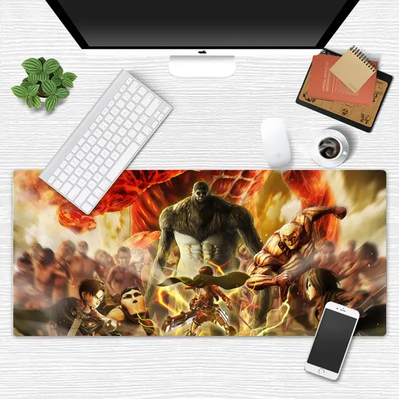 Attack on Titan Natural Rubber Gaming Desk Mat Desk Table Protect Game Office Work Mouse Mat pad X XL Non-slip Laptop Cushion
Attack on Titan Natural Rubber Gaming Desk Mat Desk Table Protect Game Office Work Mouse Mat pad X XL Non-slip Laptop Cushion