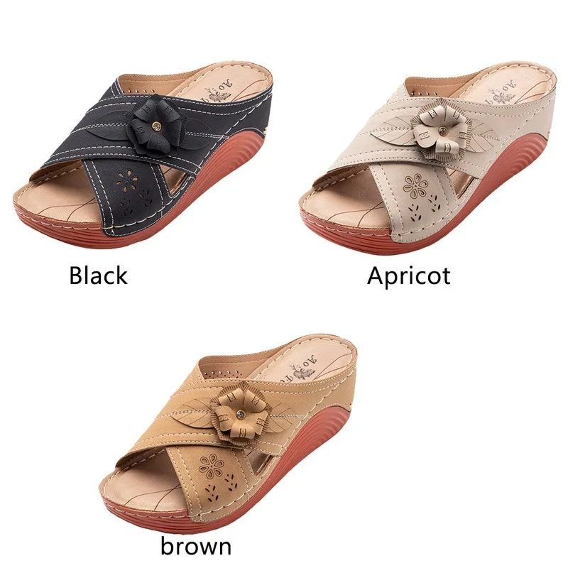 2021 Summer Women Slippers Flower Anti-slip Sandals Comfortable Sandals For Women Slope Heel Shoes Summer Beach Outdoor Shoes.
2021 Summer Women Slippers Flower Anti-slip Sandals Comfortable Sandals For Women Slope Heel Shoes Summer Beach Outdoor Shoes.
