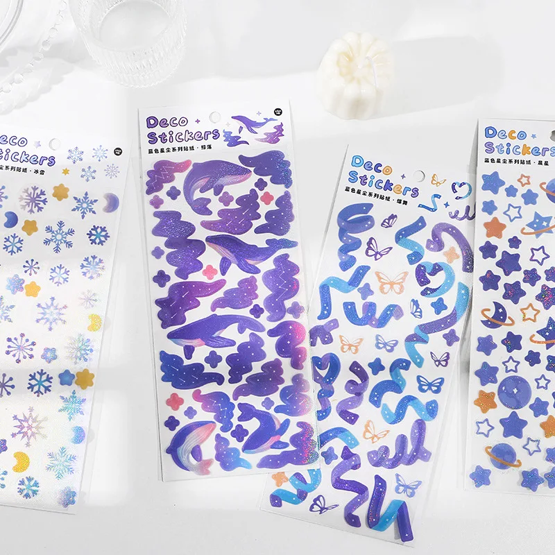 4 Designs PET Ins Style Blue Star Series Long Ribbon Hand Account DIY Decor Collage Material Plain Sheet Stickers Stationery
4 Designs PET Ins Style Blue Star Series Long Ribbon Hand Account DIY Decor Collage Material Plain Sheet Stickers Stationery