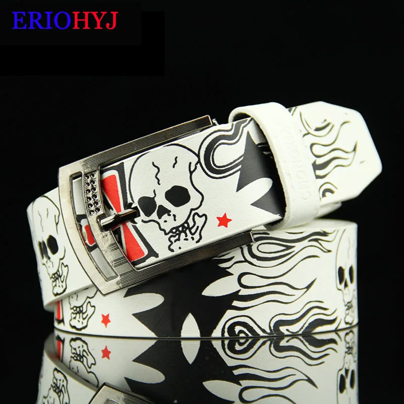 Skull Skeleton Pattern Pin Buckle Belt Men's/Women's Punk Style Fashion Casual Personalized Waisband For Teenage Students Jeans
Skull Skeleton Pattern Pin Buckle Belt Men's/Women's Punk Style Fashion Casual Personalized Waisband For Teenage Students Jeans