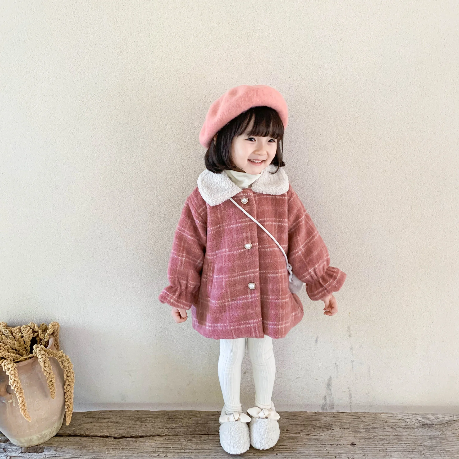 Winter Girls Fashion Woolen Loose Coats 2021 Baby Girl Plaid Warm Long Jackets Outwears
Winter Girls Fashion Woolen Loose Coats 2021 Baby Girl Plaid Warm Long Jackets Outwears
