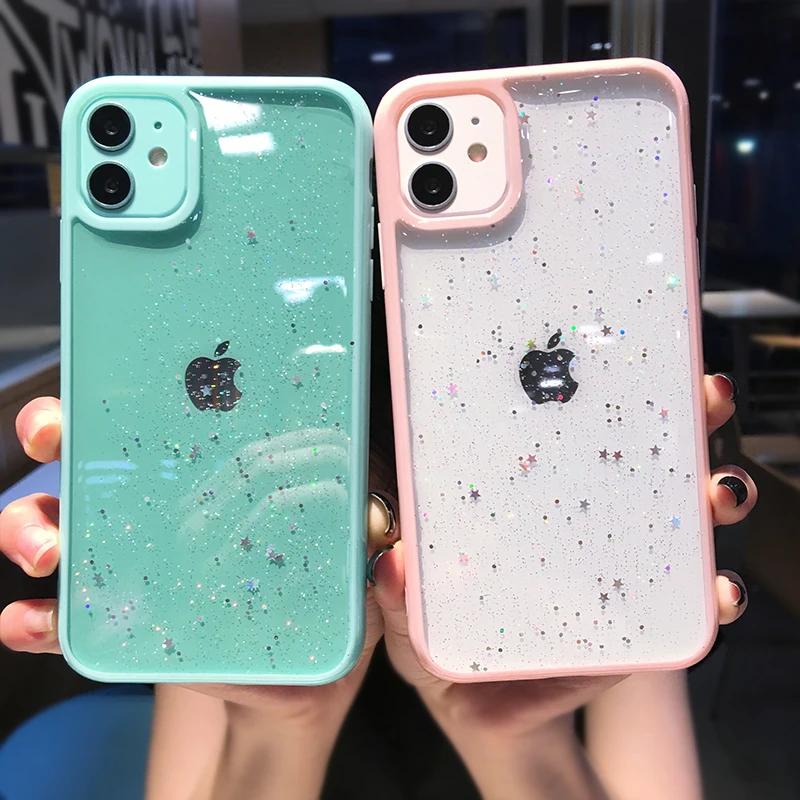 Glitter Star Sequins Soft Bling Clear Phone Case For iPhone 13 Pro Max 12 Mini 11 XS XR X 7 8 Plus Shockproof Transparent Cover
Glitter Star Sequins Soft Bling Clear Phone Case For iPhone 13 Pro Max 12 Mini 11 XS XR X 7 8 Plus Shockproof Transparent Cover