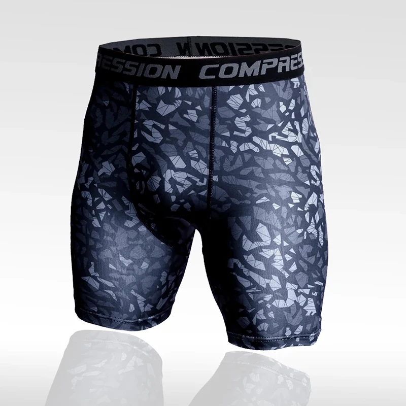 Фото Компрессионные шорты Crossfit для бега тренажерного зала мужская летняя