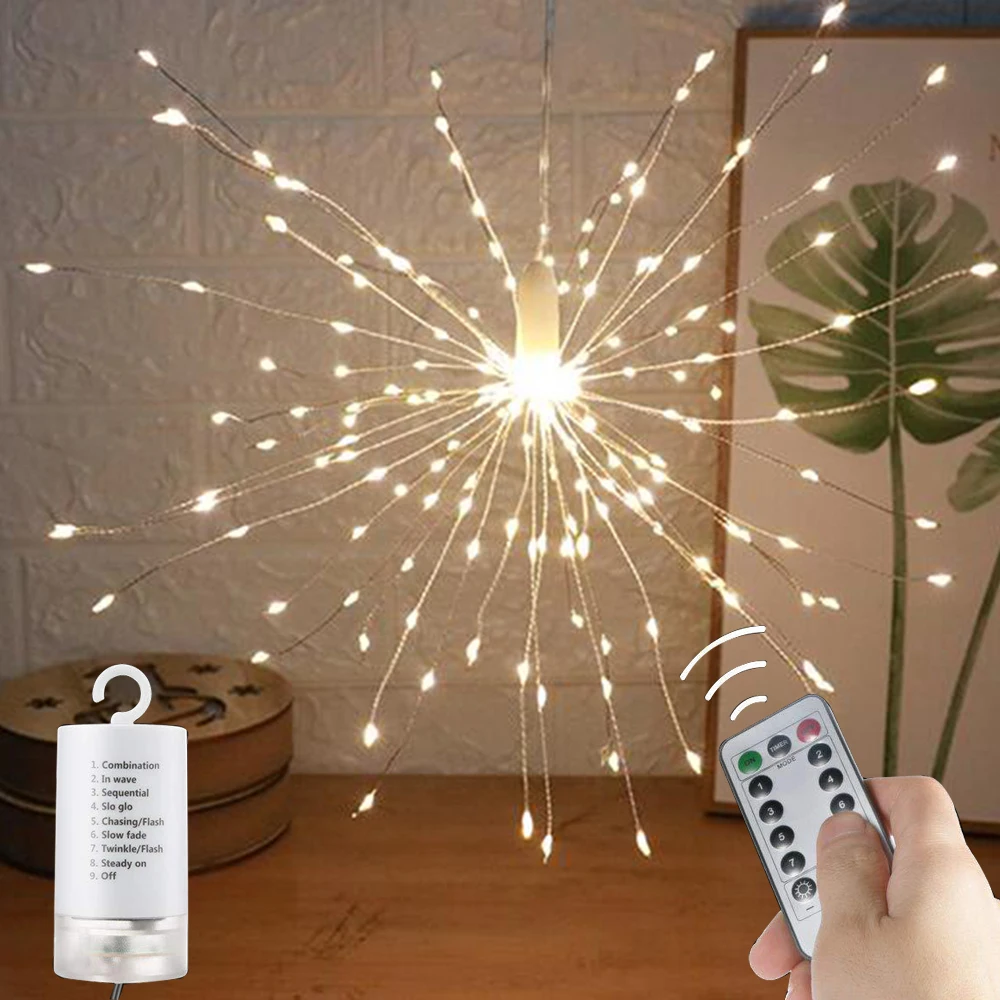 Firework Lamp Led Fairy Copper Wire Lantern String Lights String Star Light Outdoor Waterproof Romantic Decorative Hanging Lamp
Firework Lamp Led Fairy Copper Wire Lantern String Lights String Star Light Outdoor Waterproof Romantic Decorative Hanging Lamp