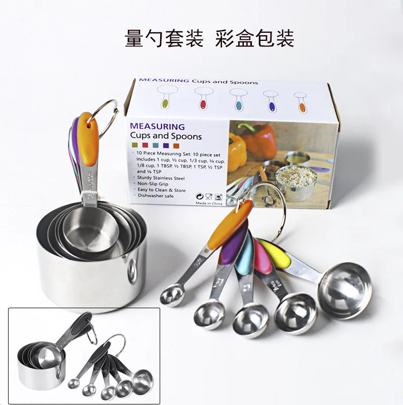 10pcs Kitchen Measuring Spoons Teaspoon Coffee Sugar Scoop Cake Baking Flour Measuring Cups Kitchen Cooking Tools
10pcs Kitchen Measuring Spoons Teaspoon Coffee Sugar Scoop Cake Baking Flour Measuring Cups Kitchen Cooking Tools