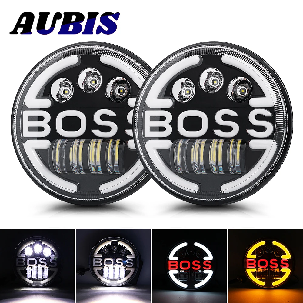180W LED Headlights Hi/Lo Beam DRL With Angel Eyes Led Motorcycle Headlamp For Jeep Wrangler Niva Lada Offroad 4x4 UAZ 12-24V
180W LED Headlights Hi/Lo Beam DRL With Angel Eyes Led Motorcycle Headlamp For Jeep Wrangler Niva Lada Offroad 4x4 UAZ 12-24V