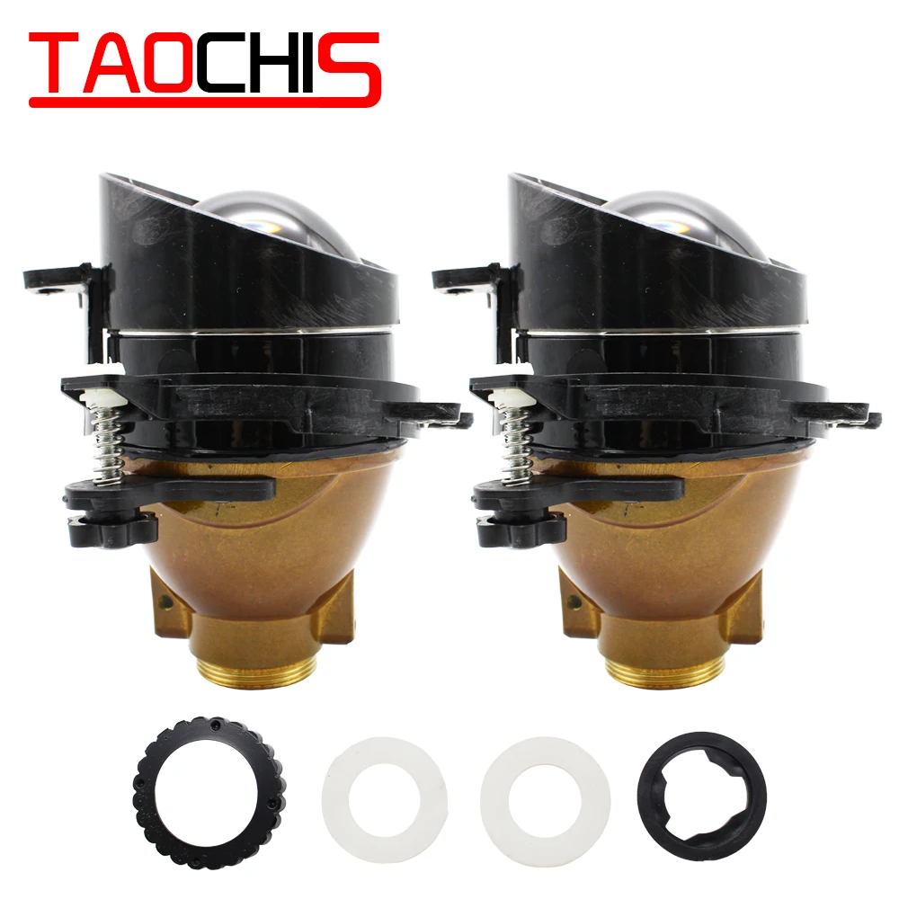 TAOCHIS 12 в 35 Вт 55 3 0 дюйма Bi xenon объектив Синяя Пленка Стекло противотуманный