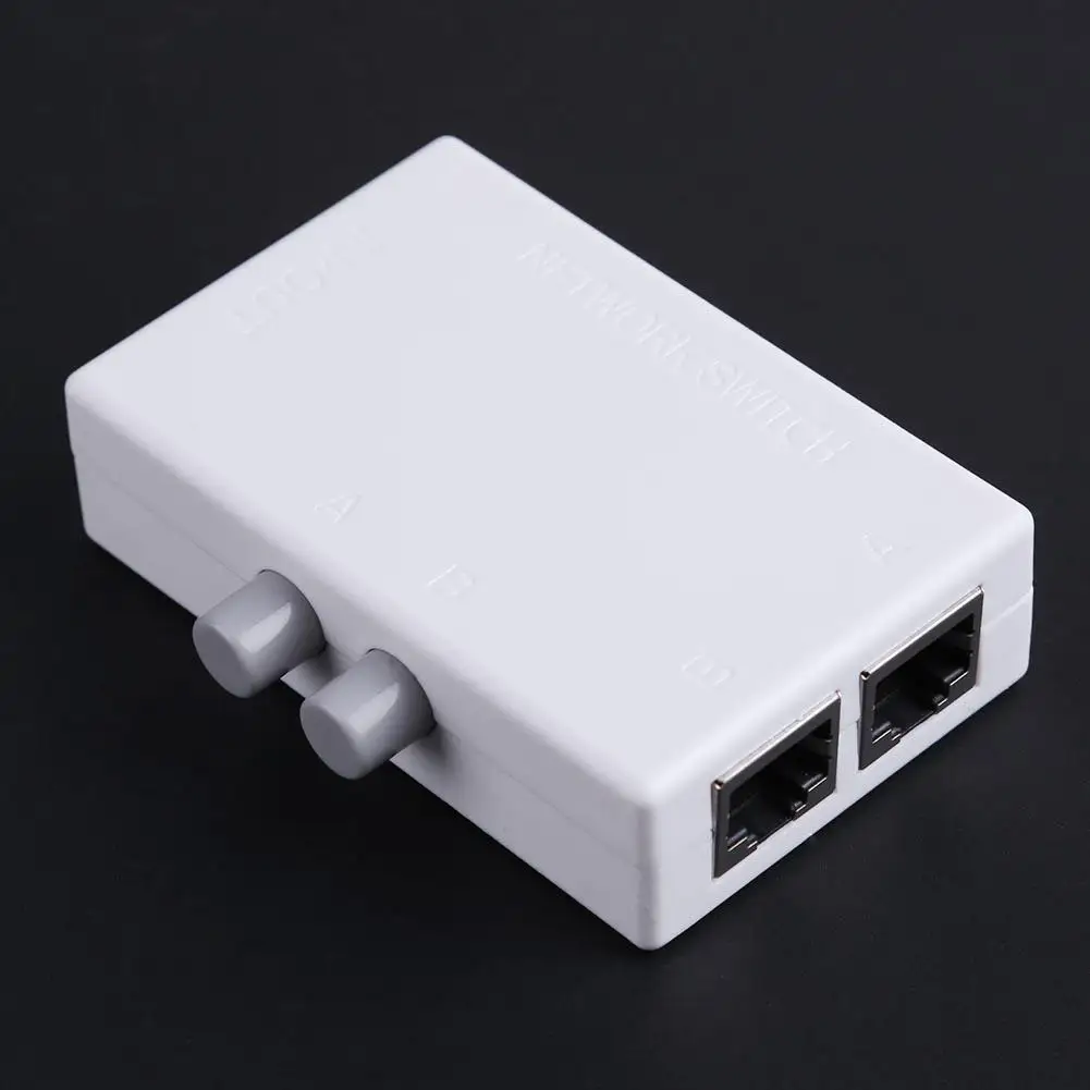 Mini 2 Port 100MHz 2 In 1 Out/1 In 2 Out RJ45 Network Ethernet Network Box Switcher Dual Port Manual Sharing Switch Adapter HUB
Mini 2 Port 100MHz 2 In 1 Out/1 In 2 Out RJ45 Network Ethernet Network Box Switcher Dual Port Manual Sharing Switch Adapter HUB