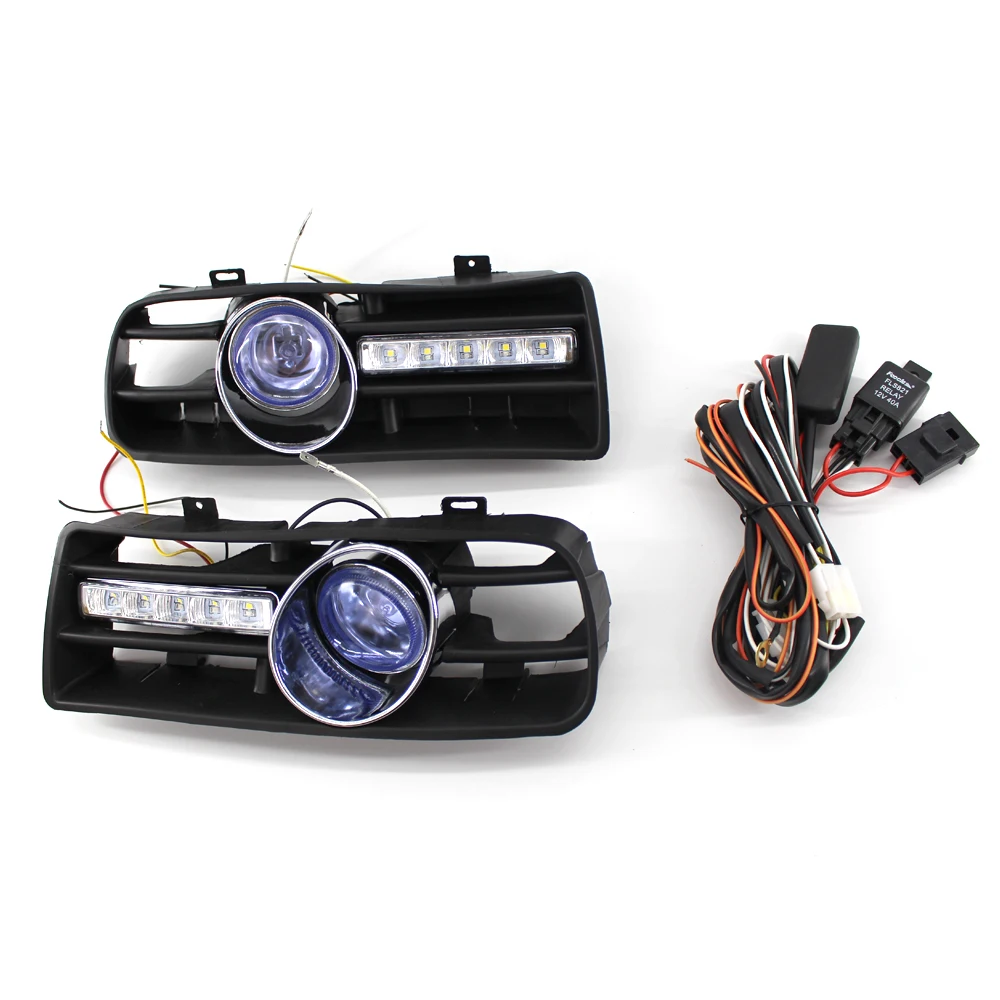 Car Front Grill Blue Lens Fog Light Grille Cover w/ LED DRL Lamp for VW Golf MK4 1997-2003
Car Front Grill Blue Lens Fog Light Grille Cover w/ LED DRL Lamp for VW Golf MK4 1997-2003