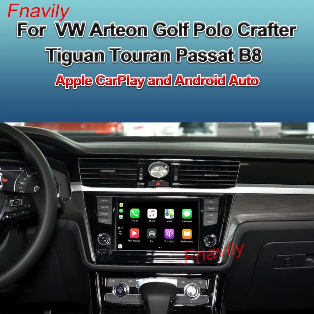OEM Retrofit Wireless CarPlay For Volkswagen VW Arteon Golf Polo Crafter Tiguan Touran Passat B8 Apple CarPlay And Android Auto
OEM Retrofit Wireless CarPlay For Volkswagen VW Arteon Golf Polo Crafter Tiguan Touran Passat B8 Apple CarPlay And Android Auto