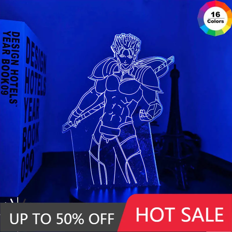 New Anime 3d Light Fate Stay Night Lancer for Bedroom Decor Birthday Gift Manga Fate Stay Night Lancer Led Night Lamp
New Anime 3d Light Fate Stay Night Lancer for Bedroom Decor Birthday Gift Manga Fate Stay Night Lancer Led Night Lamp