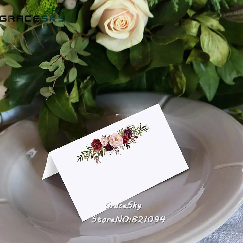 

50pcs free shipping laser cut table cards wedding paper Name Seat Place Cards Wedding invitation Holder Cards for Party Decor