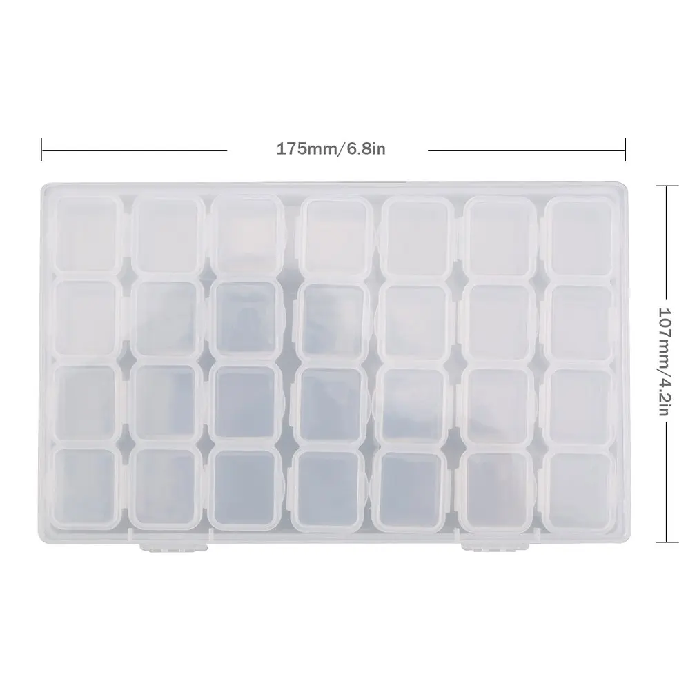 28 Slots Clear Plastic Empty Storage Box for Nail Art Manicure Tools Jewelry Beads Display Storage Case Organizer Holder
28 Slots Clear Plastic Empty Storage Box for Nail Art Manicure Tools Jewelry Beads Display Storage Case Organizer Holder