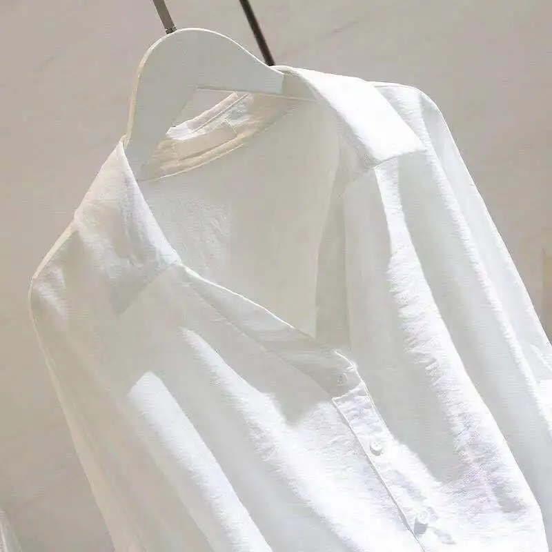 Woman Long Sleeve Shirts Ladies Casual V-neck Striped Loose Tops Female Comfort Blousers Spring White Blouse Women
Woman Long Sleeve Shirts Ladies Casual V-neck Striped Loose Tops Female Comfort Blousers Spring White Blouse Women