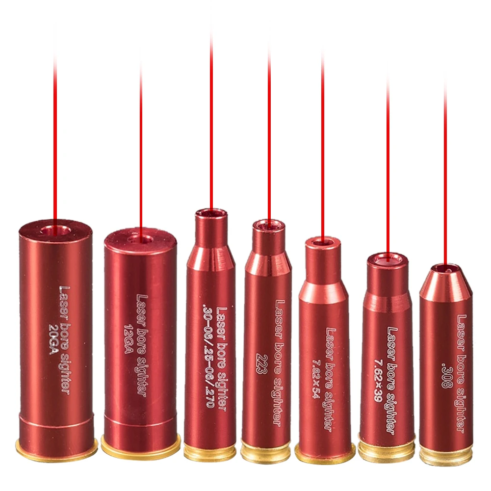 Красный охотничий красный лазерный Boresighter Red Sighting CAL.308. 223 30 06 CAL7.62x39 7 62X54 12GA 20GA