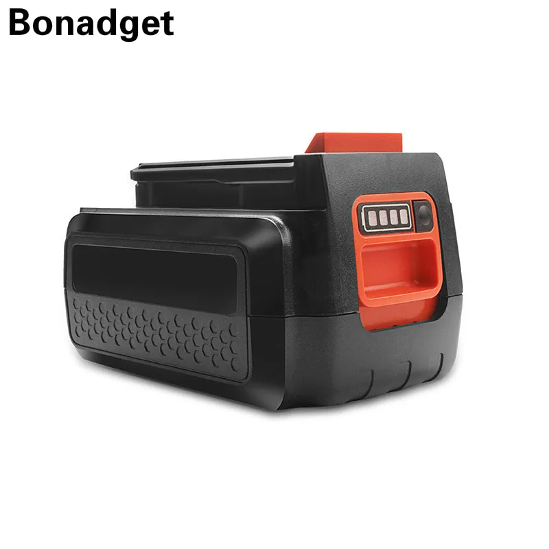 Bonadget 3.0Ah 40V LBX36 Замена для BLACK&DECKER LBXR36 BXR36 LST136 LST420 LST220 LST300 MTC220 MST10 Мощность