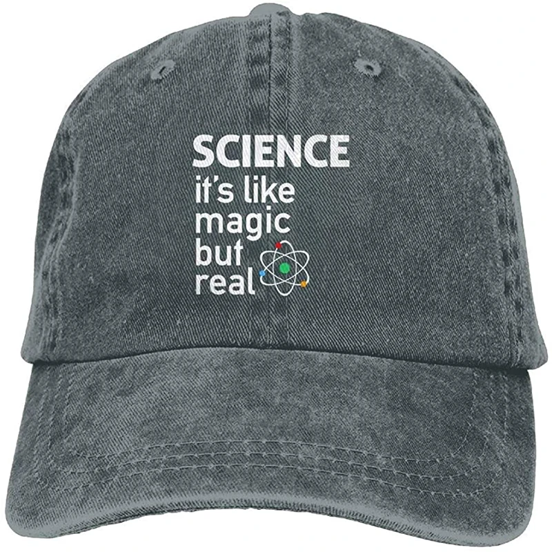 Uanqunan Science It's Like Magic But Real Unisex Cotton Denim Baseball Cap Adjustable Strap Low Profile Plain Hats Asphalt
Uanqunan Science It's Like Magic But Real Unisex Cotton Denim Baseball Cap Adjustable Strap Low Profile Plain Hats Asphalt