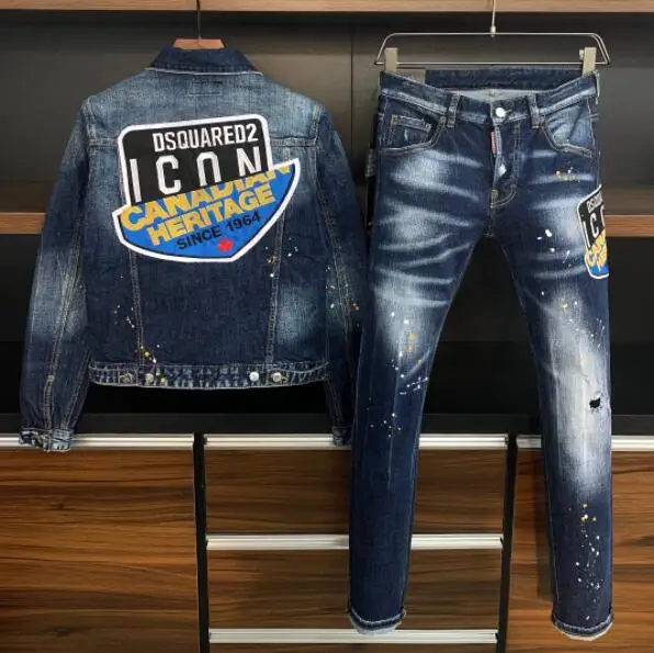 2021 Fashion Trend DSQUARED2 Men's Motorcycle Denim Jacket, Worn And Worn Out Washed Jacket streetwear X37
2021 Fashion Trend DSQUARED2 Men's Motorcycle Denim Jacket, Worn And Worn Out Washed Jacket streetwear X37