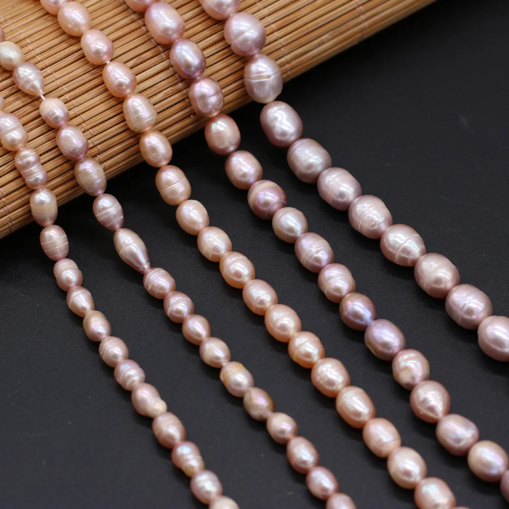 Natural Freshwater Pearls Beaded Fashion Rice Shape Purple Pearl Beads for Jewelry Making DIY Bracelet Necklace Accessories 36cm
Natural Freshwater Pearls Beaded Fashion Rice Shape Purple Pearl Beads for Jewelry Making DIY Bracelet Necklace Accessories 36cm