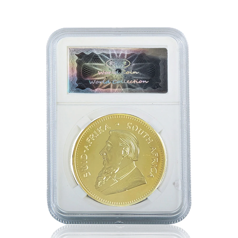 1967 South Africa Krugerrand 1OZ Gold Coin Paul Kruger Token Value Collectible W/ Acrylic Case
1967 South Africa Krugerrand 1OZ Gold Coin Paul Kruger Token Value Collectible W/ Acrylic Case