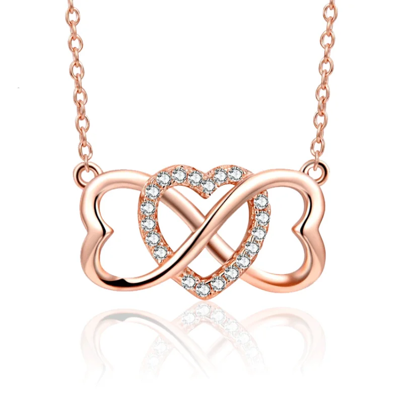 New Hot Romantic Heart Rose Gold Necklaces for Women Pendant Gifts Promise Love Keepsake Party Jewelry
New Hot Romantic Heart Rose Gold Necklaces for Women Pendant Gifts Promise Love Keepsake Party Jewelry