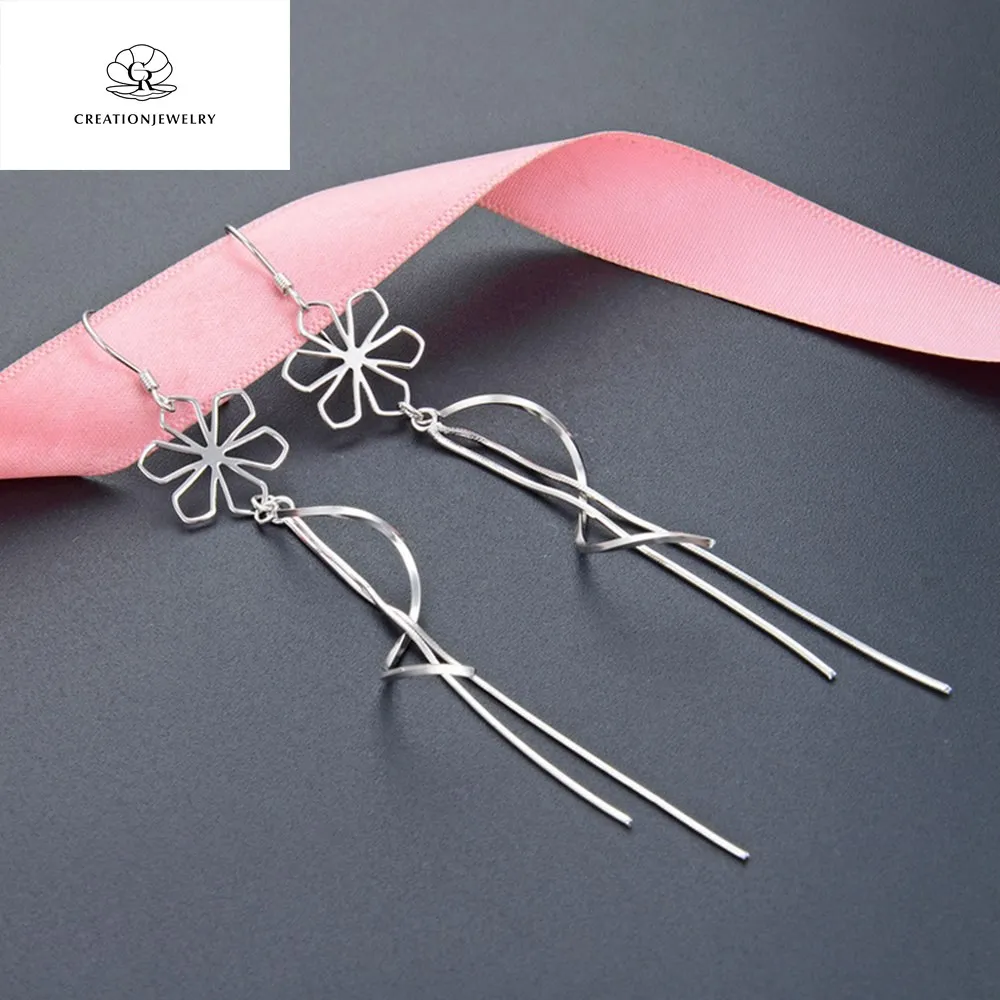 S925 Sterling Silver Tremella Hook Long Flower Tassel Elegant Temperament Super Fairy Versatile Fashion Girl Earrings
S925 Sterling Silver Tremella Hook Long Flower Tassel Elegant Temperament Super Fairy Versatile Fashion Girl Earrings