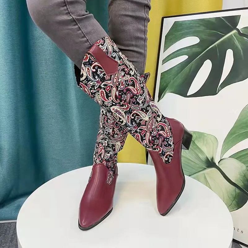 Knight Boots Women Boots Boots Pointed PU Keep Warm Waterproof and Nonslip Flowers 2021 The New High Heel Large Size
Knight Boots Women Boots Boots Pointed PU Keep Warm Waterproof and Nonslip Flowers 2021 The New High Heel Large Size