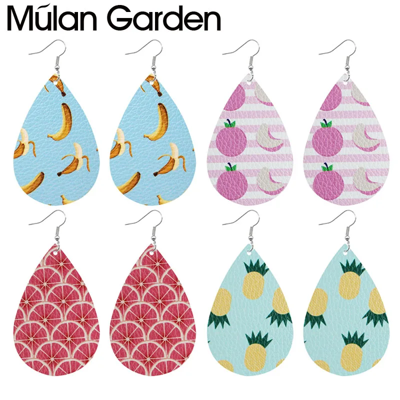 Sweet Fruit Print Leather Earrings Summer Fashion Geometric Stripes Dangle Earrings for Women Students Teacher Gifts
Sweet Fruit Print Leather Earrings Summer Fashion Geometric Stripes Dangle Earrings for Women Students Teacher Gifts