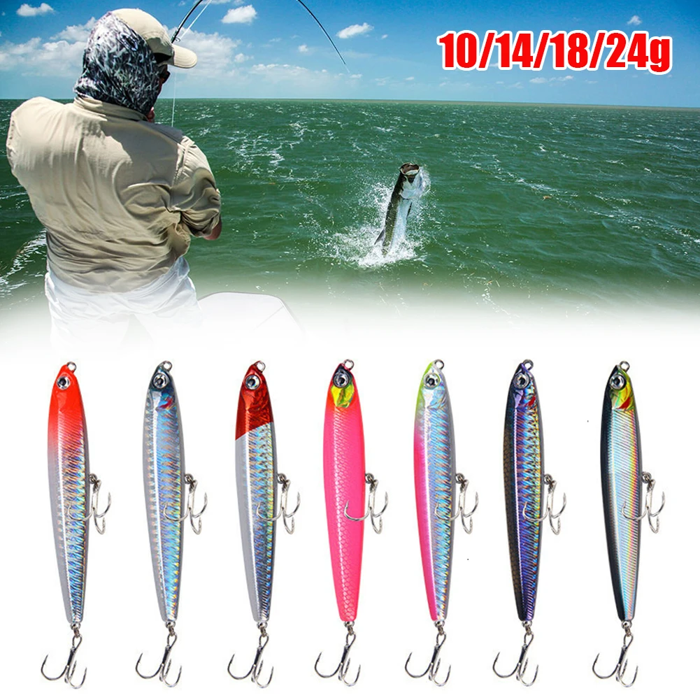 Pencil Sinking Fishing Lure 10-24g Bass Fishing Tackle Lures Hard Bait Lifelike Minnow Lure For Freshwater Saltwater
Pencil Sinking Fishing Lure 10-24g Bass Fishing Tackle Lures Hard Bait Lifelike Minnow Lure For Freshwater Saltwater